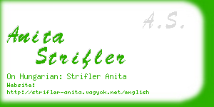 anita strifler business card